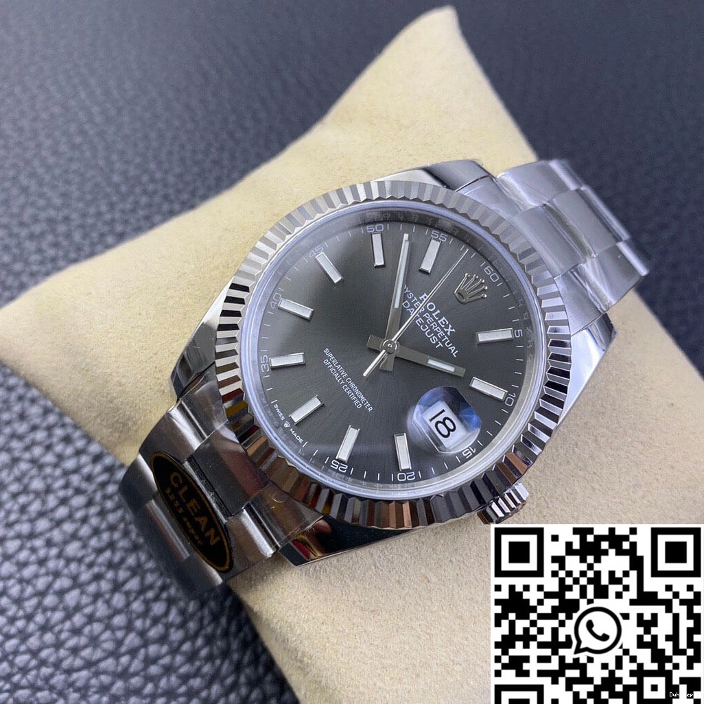 Clean Factory M126334-0013 Dial Rolex Datejust Grey 0719